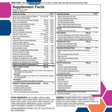 Load image into Gallery viewer, RiteStart Women supplement facts showing a detailed nutritional breakdown and ingredients for daily wellness support.