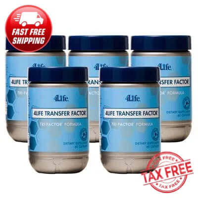 5 Pack of Transfer Factor Tri-Factor - 4Life Transfer Factor Products