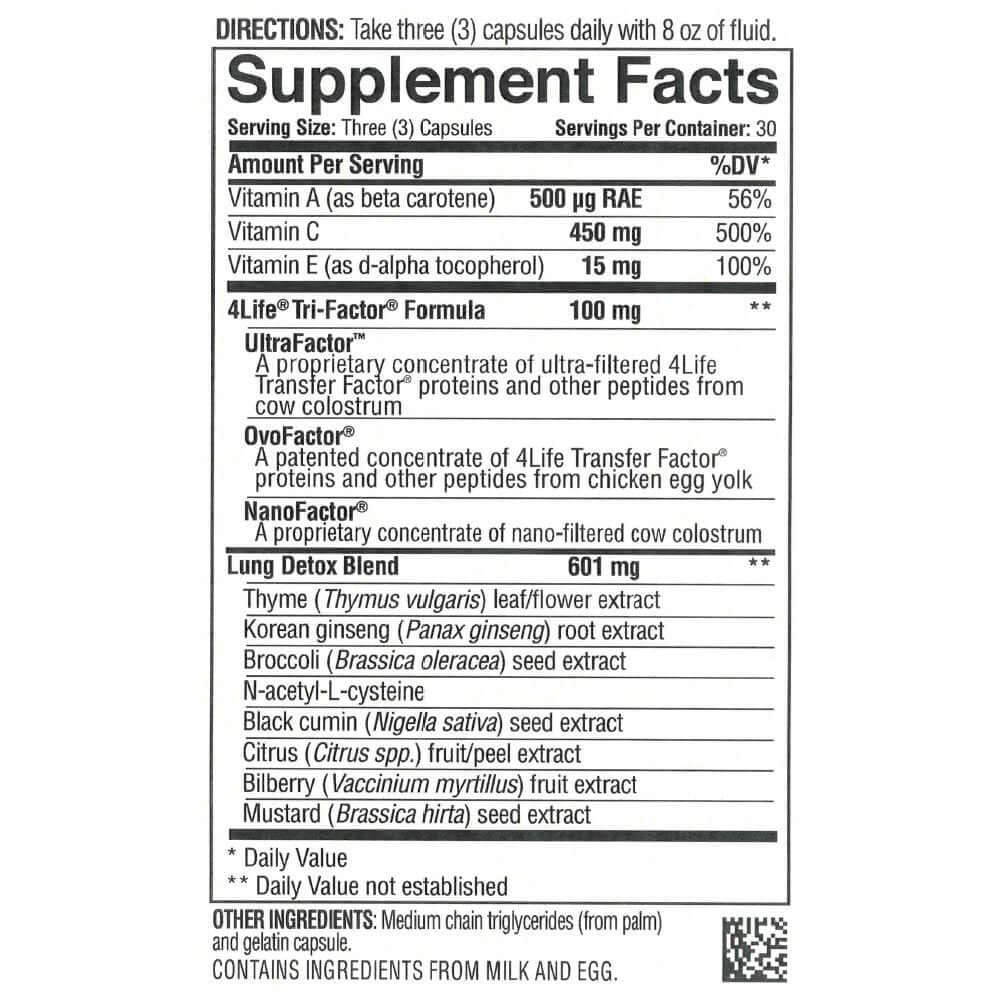 Transfer Factor Lung - 4Life Transfer Factor Products