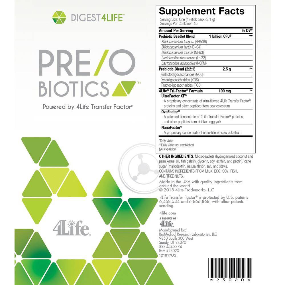 Pre/o Biotics® - 4Life Transfer Factor Products